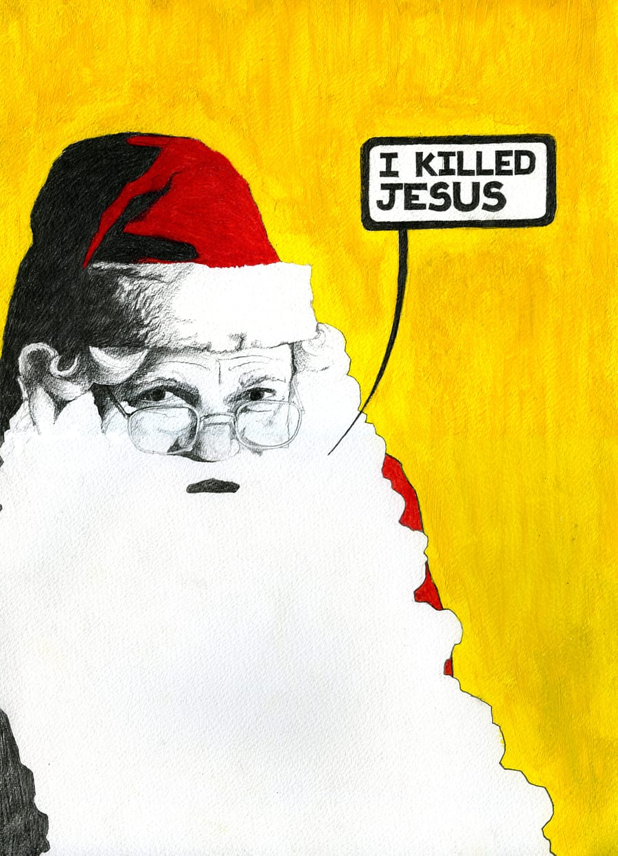 images Anti-Santa Christmas Cards w/ Envelopes