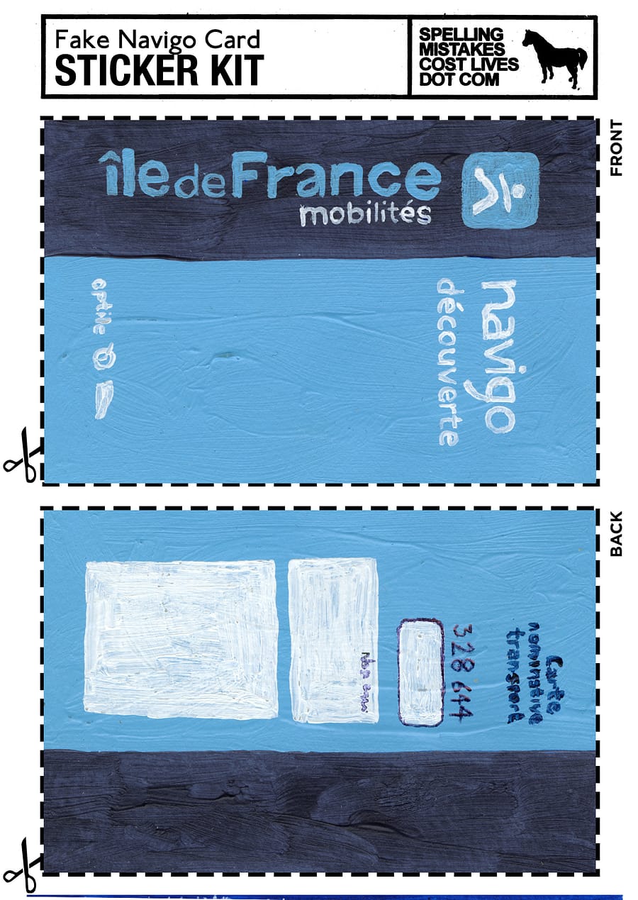 images Fake Transit Card Sticker Kit + other city transit cards