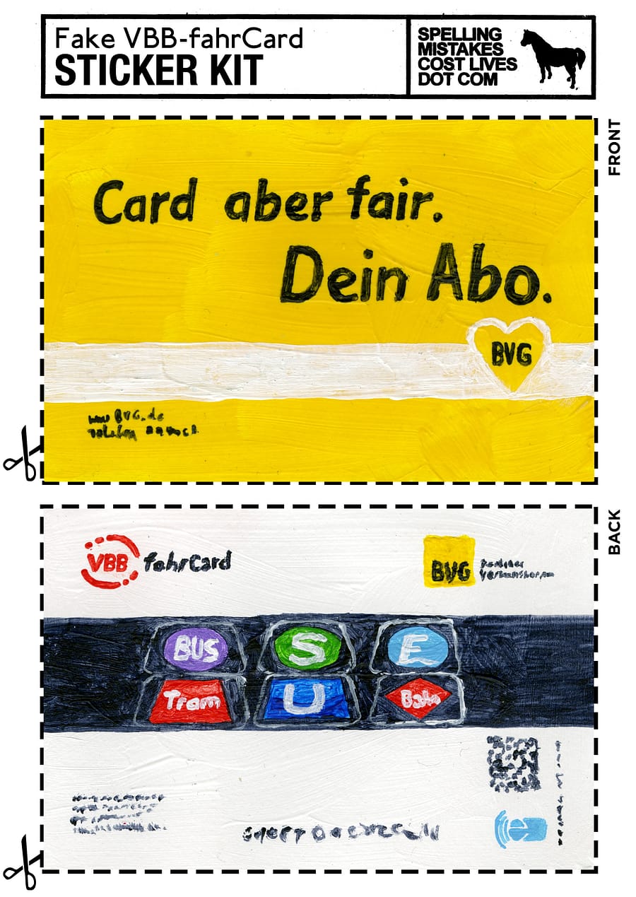 images Fake Transit Card Sticker Kit + other city transit cards