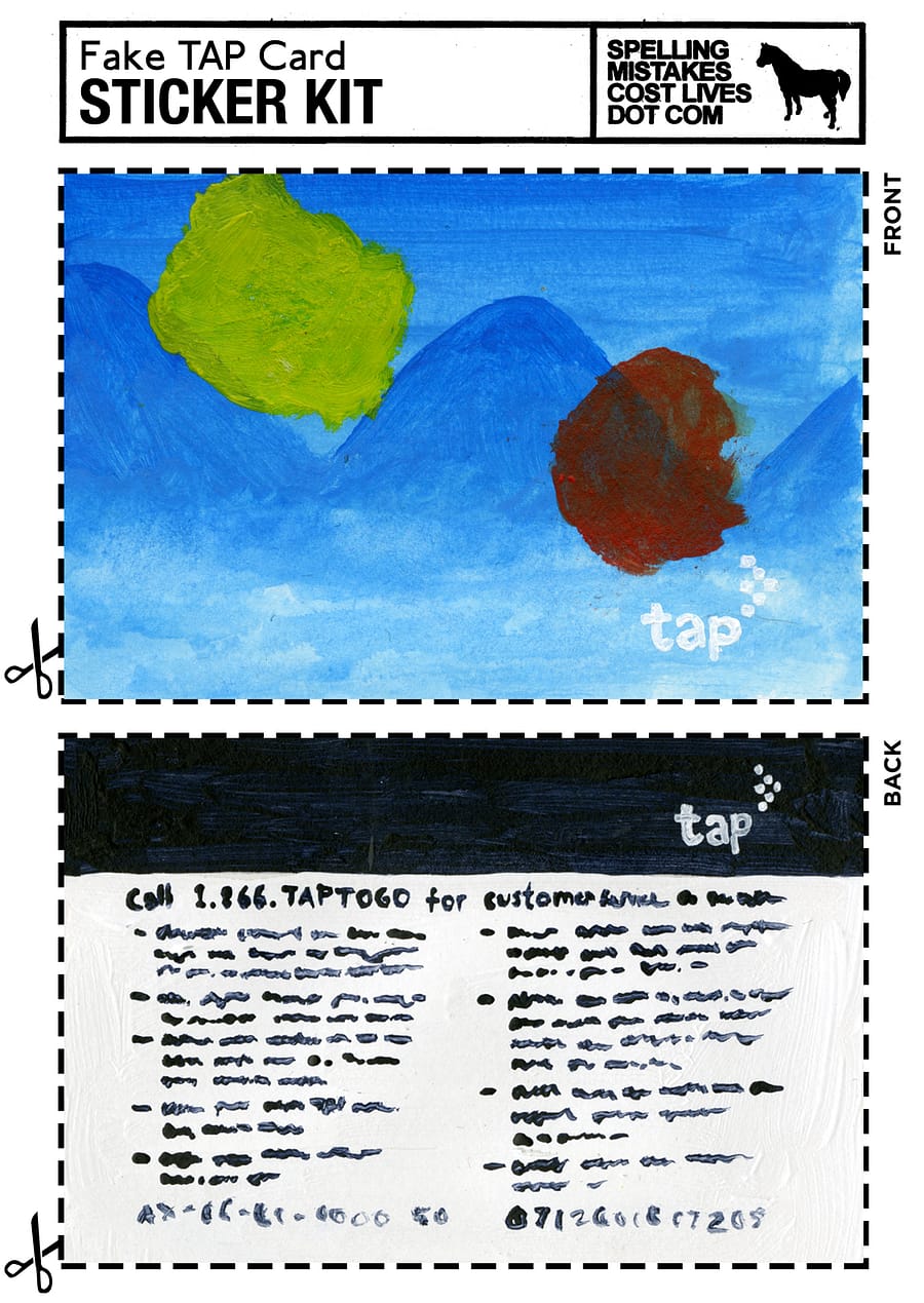 images Fake Transit Card Sticker Kit + other city transit cards