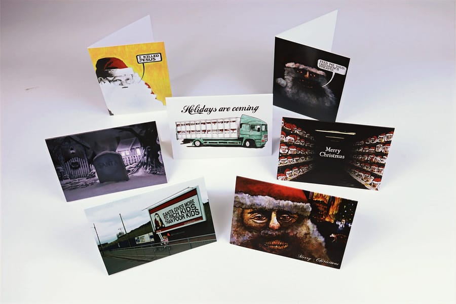 images Anti-Santa Christmas Cards w/ Envelopes
